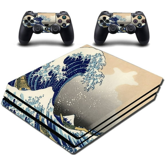 VWAQ PS4 Pro Wrap The Great Wave Off Kanagawa Skin Decal VWAQ-PPGC8 [video game]