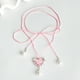 thumbnail image 3 of INS dulce espina fría amor envuelto en cinta collar colgante de perlas moda chica picante cadena de clavícula mujer joyería de pareja regalo de San Valentín, 3 of 4