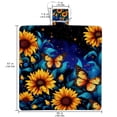 thumbnail image 2 of Butterfly Canvas Beach Blanket Picnic Mat - Outdoor Oversized Sandproof Mat for Camping, Travel, and Beach Trips - Foldable and Portable - Large Size with Quick Dry Material, 2 of 6