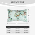 thumbnail image 4 of Rateoe World Travel Map Pattern Pillow Covers with Invisible Zipper(Pillows are not Included) Standard Pillowcases-16"x24", 4 of 6