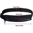 thumbnail image 2 of Slim Running Belt for Women Men Water Resiatant Runners Fanny Pack Adjustable Waist Pouch Reflective Phone holder Running Gear Accessories for Sport (Black), 2 of 7
