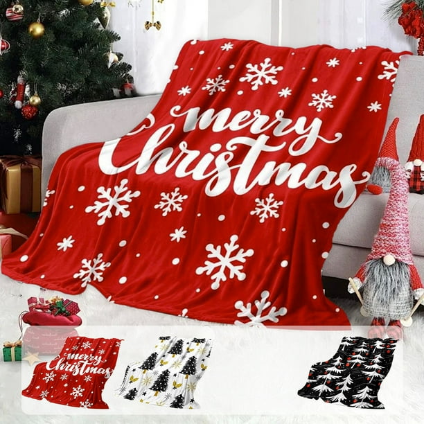 Manta de Franela Estampada para Navidad y Halloween, Informal, para Niños, Regalo Navideño
