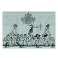 thumbnail image 3 of Fashion Cutting Board, Show Catwalk Mannequins Audience Supermodel Human Crowd Illustration, Decorative Tempered Glass Cutting and Serving Board, Small Size, White Black, by Ambesonne, 3 of 5