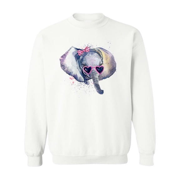 Baby Girl Elephant. Sweatshirt Women -Image by Shutterstock, Female Large