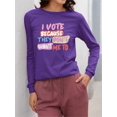 thumbnail image 2 of Voting Rights Statement Tee Long Sleeve Women's, 2 of 4