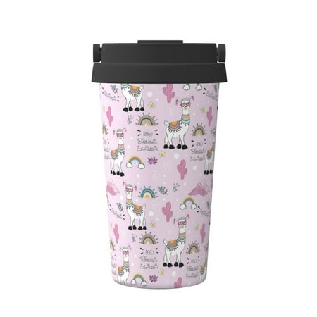 

Zeuib No Drama Llama Print Stainless Steel Vacuum Insulated Coffee Travel Mug Insulated Coffee Mug Travel Mug with Lid Thermal Cup for Outdoor