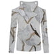 thumbnail image 5 of Las tapas del hombro para las mujeres Sexy Impresión digital 3D Camiseta de manga larga Primavera Cuello en V fino Jersey Túnicas Fridja czfsfas3738, 5 of 5