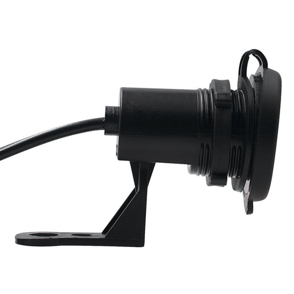 GOOHOCHY  Motorcycle Mobile Phone Charger Waterproof Mirror Mount Chargers Black