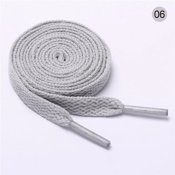 XmhyTop 2 Pair Flat Shoe laces 8mm Wide Shoelaces for Athletic Running Sneakers-A06