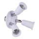 thumbnail image 4 of Divisor del adaptador del casquillo de la bombilla E27 a 3 cabezales ángulos ajustables para uso en interiores y exteriores de amplia cobertura, 4 of 5