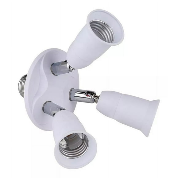 Light Bulb Socket Adapter Splitter,E27 Light Bulb Socket Light Socket Splitter Light Bulb Socket Splitterto Heads Smart Functionality