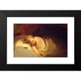 thumbnail image 2 of Thomas Sully 24x17 Black Modern Framed Museum Art Print Titled - Child Asleep (The Rosebud) (1841), 2 of 5