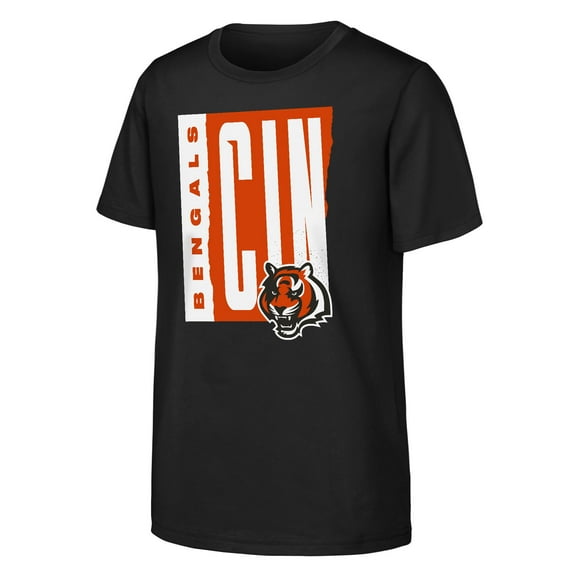 Youth Outerstuff Black Cincinnati Bengals Tear It Up T-Shirt