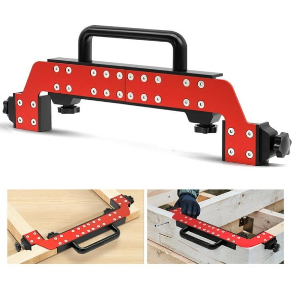 (BLUE) 6 In 1 16" to 24" Adjustable Framing Jig Stud Layout Tool, Aluminum