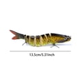 thumbnail image 2 of Señuelo de pesca multiarticulado cebo duro realista cebo de baño de 8 segmentos para lubina (B), 2 of 6