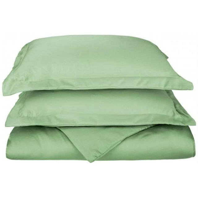 Cotton Rich 600 Thread Count Sateen Duvet Cover Set Full/Queen-Sage