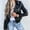 Black, variant on Otvok Womens Coat Solid Color Long Sleeve Cardigan Outwear