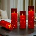 thumbnail image 6 of Flameless LED Candles with Timer 5 Pc Flickering Flameless Candles for Romantic Ambiance and Home Decoration Stable Acrylic Shell,with Embedded Star String，Battery Operated Candles, 6 of 7