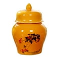 thumbnail image 1 of GROWTH TANK Ceramic Tea Canister Storage Pots Can Storage Box Flowerpot Porcelain Ginger Jar Leaning Trees, 1 of 9
