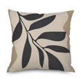 thumbnail image 5 of Ins Wind Linen Pillowcase Simple Creative Cushion Abstract Leaf Pillow Square Cushion Cover 7, 5 of 5