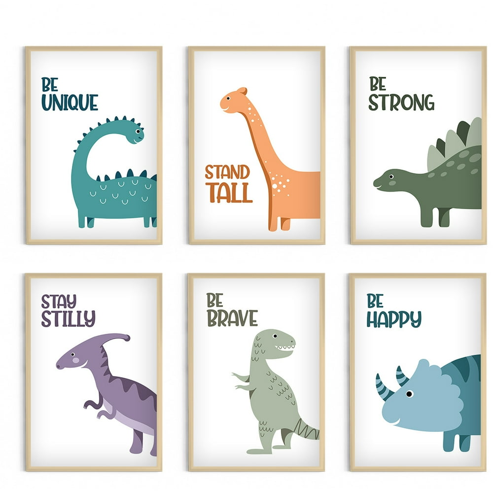 awkward-styles-cute-dinosaurs-poster-be-unique-dinosaur-be-brave-inspirational-home-wall-art-for