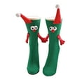 thumbnail image 5 of Unisex Cute 3D Socks Soft Crew Stocks Holiday Gifts for Couple Friends Family Red Free Size, 5 of 6