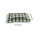 thumbnail image 3 of Cama Cálida y Gruesa para Perros y Gatos En Invierno | Nido de Pana para Mascotas (Tamaño Mediano/Pequeño) | Cojín Lavable, Antideslizante y Antimanchas | Doble Cara a Cuadros Verdes y Grises | Colch, 3 of 6