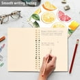 thumbnail image 4 of FORMRS 1-Subject Spiral Notebook 8" x 5" College Ruled 60 Refillable Sheet, Grapefruit Slices, 4 of 7
