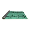 thumbnail image 2 of Ahgly Company Indoor Rectangle Abstract Turquoise Blue Modern Area Rugs, 2' x 4', 2 of 4