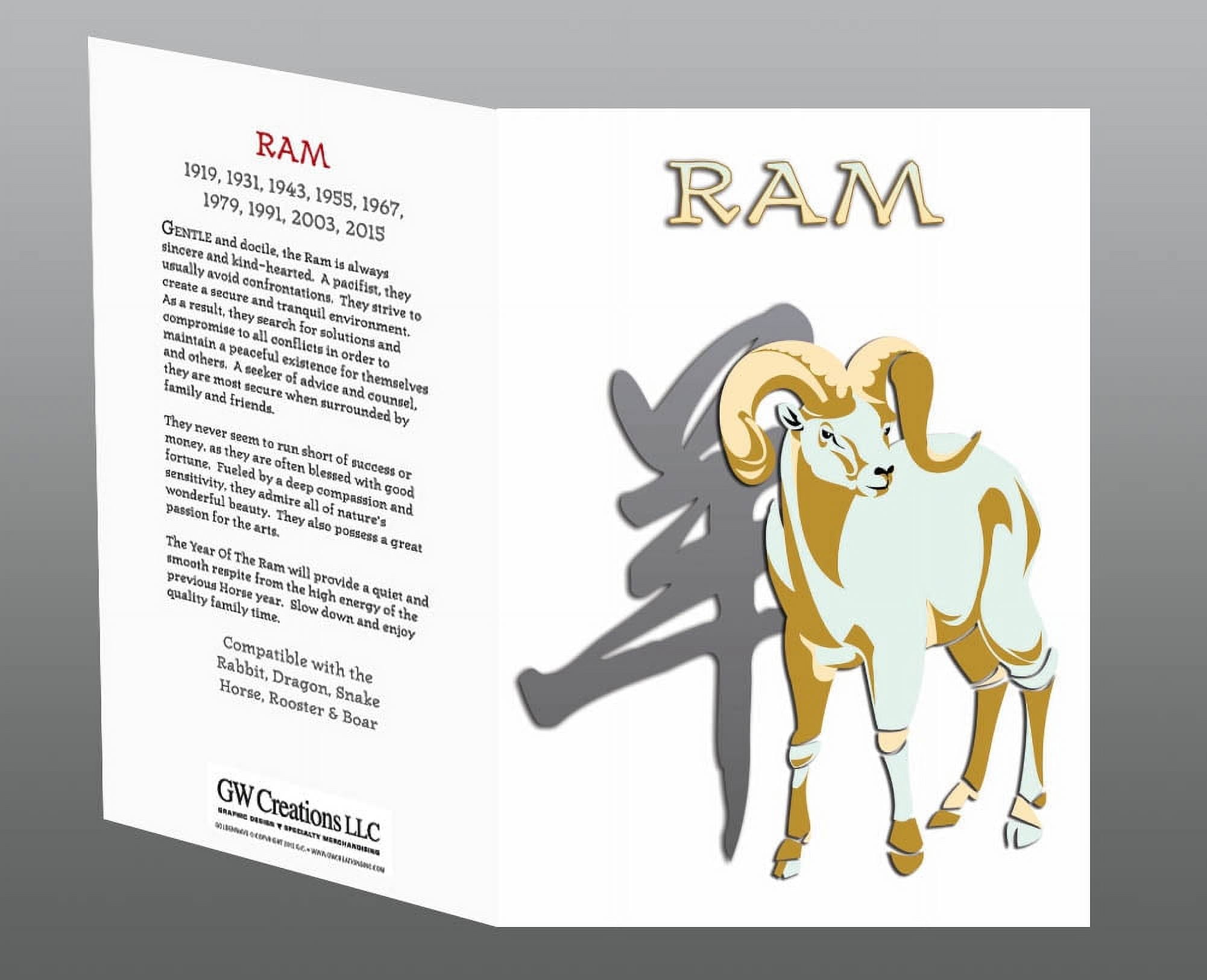 Asian Oriental Chinese Zodiac Animal Horoscope 12 pack Greeting Card Set, All 12 animal sign designs