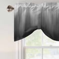 thumbnail image 4 of Grey Ombre Tie Up Valance Curtains for Windows, Kitchen Curtains Window Treatments, Contemporary Gradient Abstract Art Short Window Shades Valances for Bedroom Bathroom Cafe 42"x12", 4 of 8