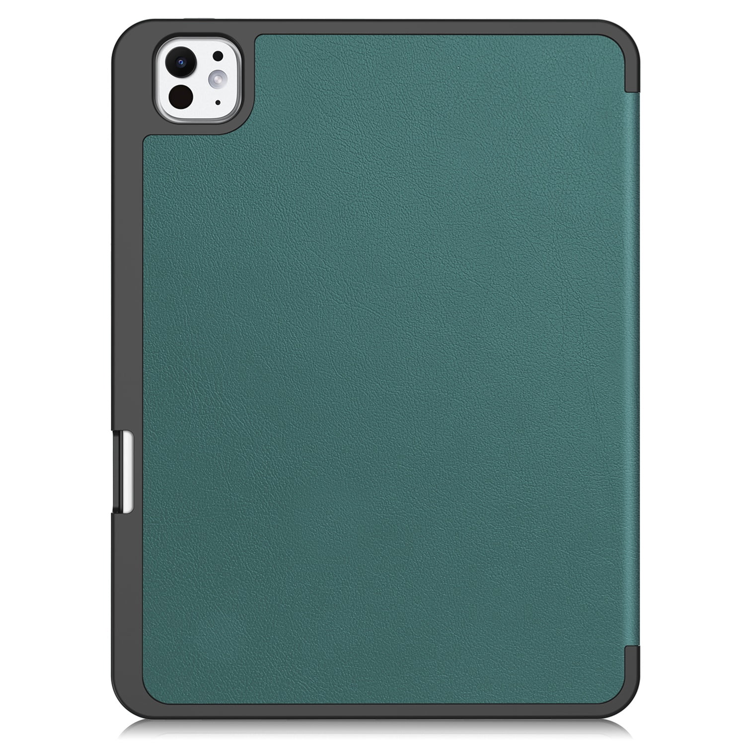 SaniMore for Apple iPad Pro 13 (2024) Case, Auto Sleep/Wake, PU Leather Case with Tri-Fold Kickstand & Pencil Holder Shockproof Protective Cover for Women Men, Darkgreen