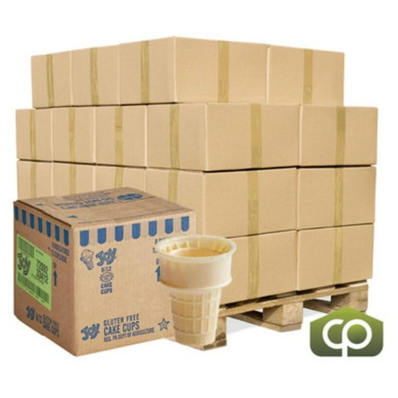 JOY Flat Bottom Gluten-Free Cake Ice Cream Cone - 96/Case (24cases/PALLET)- TOTAL 2304 CONES