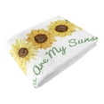 thumbnail image 2 of Sweet Jojo Designs Sunflower Yellow Green and White Fleece Milestone Baby Blanket 3 Piece Set, 2 of 6