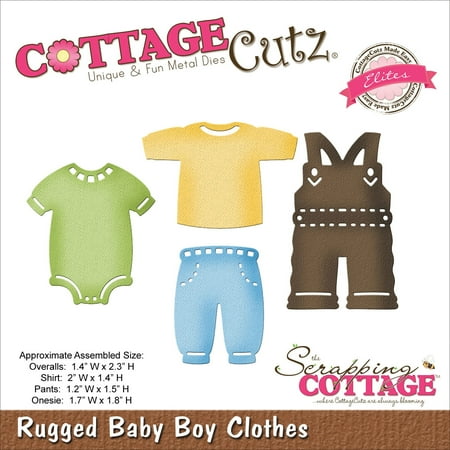 CottageCutz Elites Die -Rugged Baby Boy Clothes 1.2x1.5",1.7x1.8