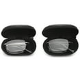 thumbnail image 6 of DOUBLETAKE 2 Pairs Foldable Readers in Portable Nylon Zip Cases Folding Reading Glasses - 4.00x Magnification, 6 of 8