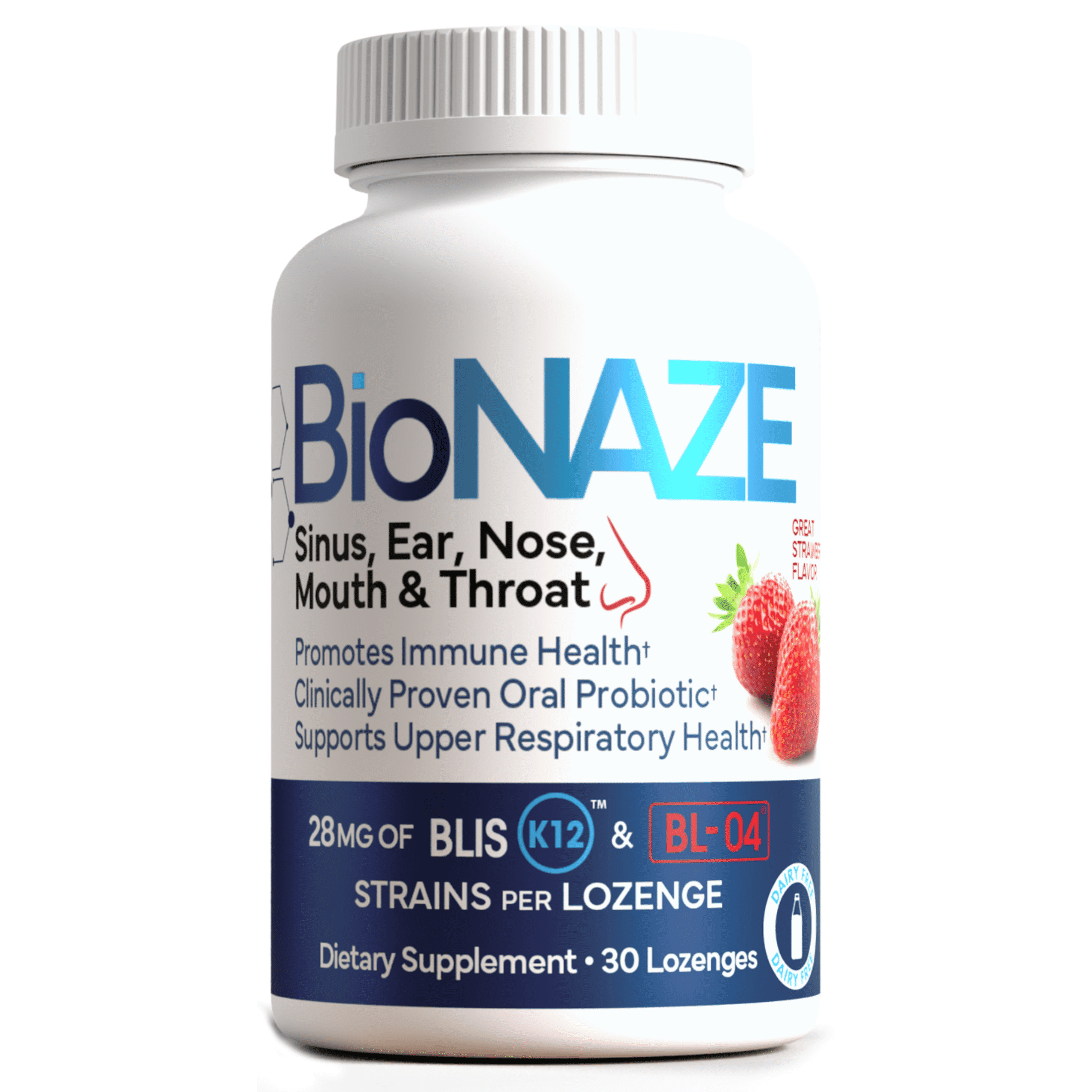 BioNaze Oral Probiotic BLIS K12 & BL-04 for Sinus, Throat, Mouth & Gut