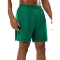 thumbnail image 2 of MIER Men's Quick-Dry Lightweight Training Running & Basketball Athletic Shorts, No Pockets, No Liner, Green, L, 2 of 7