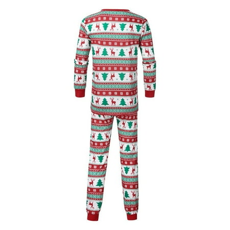 

Christmas Pajamas for Family Parent-Child Outfit Winter Fall Snowflake Print Top Pants Clothes Xmas Matching Pajama Sets
