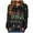 Black, variant on Merry Christmas Holiday Sweatshirts for Women 2025 Long Sleeve Crewneck Christmas Tree Graphic Sweatshirt Pullover Tops