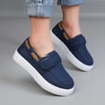 thumbnail image 2 of Girl Slip On Sneakers Hook and Loop Low Top Casual Walking Shoes School Comfort Footwear, 2 of 8