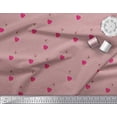 thumbnail image 2 of Soimoi Polyester Crepe Fabric Dot,Heart & Bird Clip Art Decor Fabric Printed Yard 42 Inch Wide, 2 of 3
