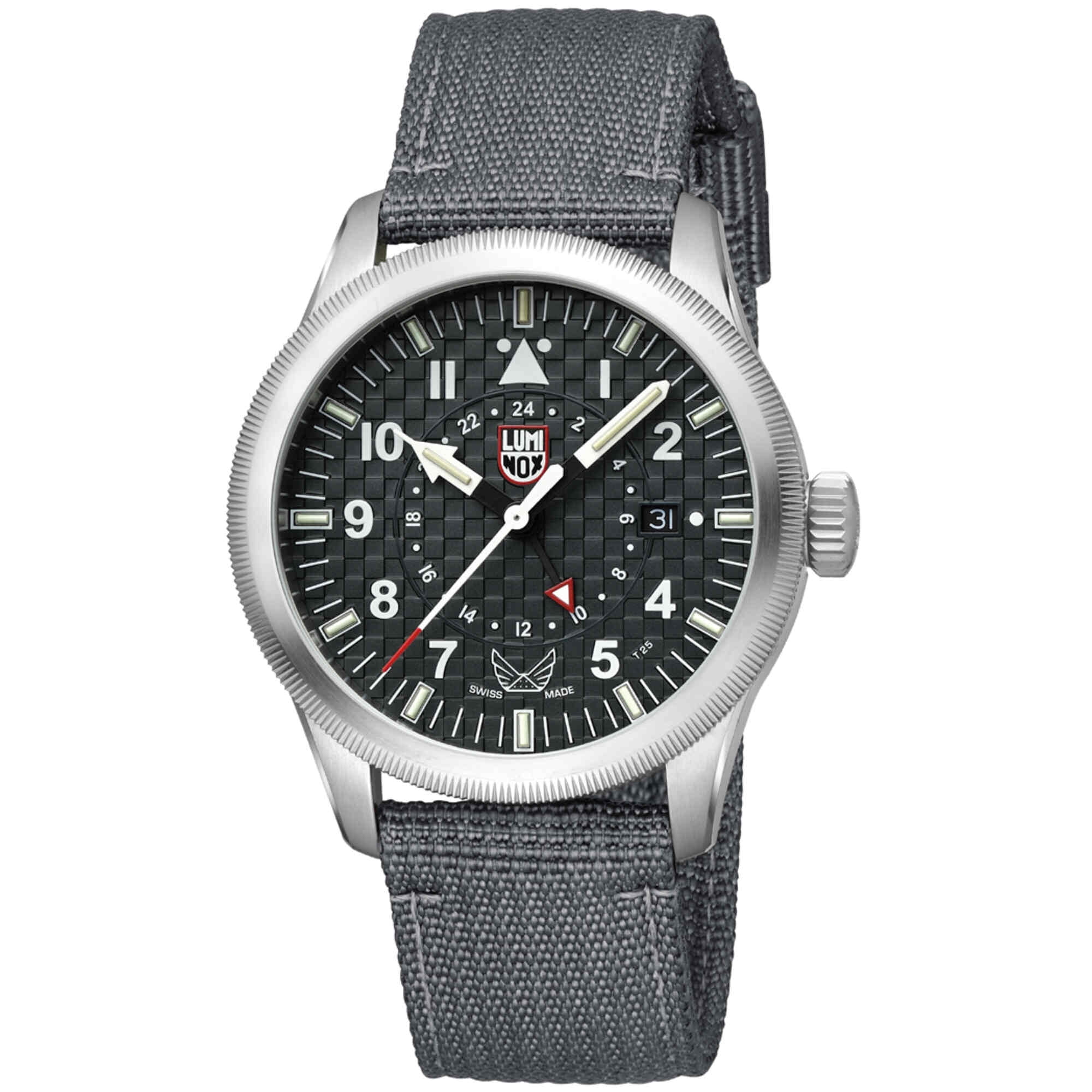 Luminox XA.9521 Men's P-38 Lightning Brown Leather Strap Watch