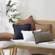 thumbnail image 1 of Set of 2 Decorative Linen Fringe Throw Pillow Covers Cozy Boho Farmhouse Cushion Cover with Tassels Soft Accent Pillowcase for Couch Sofa Bed Living Room Home Decor,18×18 Inch,Olive Green, 1 of 3