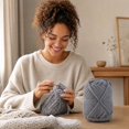 Chunky Knitting Yarn WYBXZ Soft Crochet Yarn Ball for Sweater Knitting ...