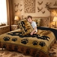 thumbnail image 4 of meiyoeat Safari Animal Bear Full Size Comforter Sets For Kids,Vintage Farmhouse Lodge Bedding Comforter Set For Boys,Black Reversible,3 Pieces, 4 of 7
