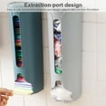 thumbnail image 4 of Yuarrent Soporte de almacenamiento de bolsas de plástico montado en la pared para cocina Dispensador organizador de bolsas de basura, gris Organizadores de utensilios de cocina Gris, 4 of 6