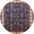 thumbnail image 1 of Ahgly Company Machine Washable Indoor Round Industrial Modern Purple Lily Purple Area Rugs, 5' Round, 1 of 7
