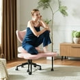 thumbnail image 1 of Silla Piernas Cruzadas Ergonómica Home Office Giratoria 360° Ruedas Pinmoco Rosa, 1 of 8