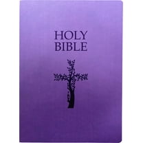 King James Version Sword Bible KJV Holy Bible, Cross Design, Large Print, Royal Purple Ultrasoft: (Red Letter, 1611 Version), (Hardcover)